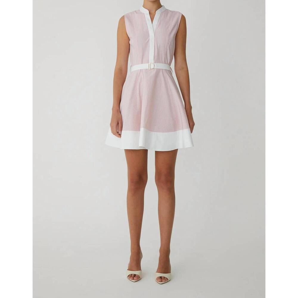 NEW JS71 candace dress in blush/black stripe